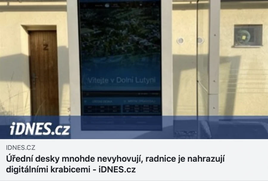 Naše digitální úřední deska - na iDNES.cz